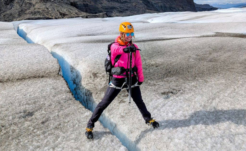 Ice Hiker on Grey Glacier