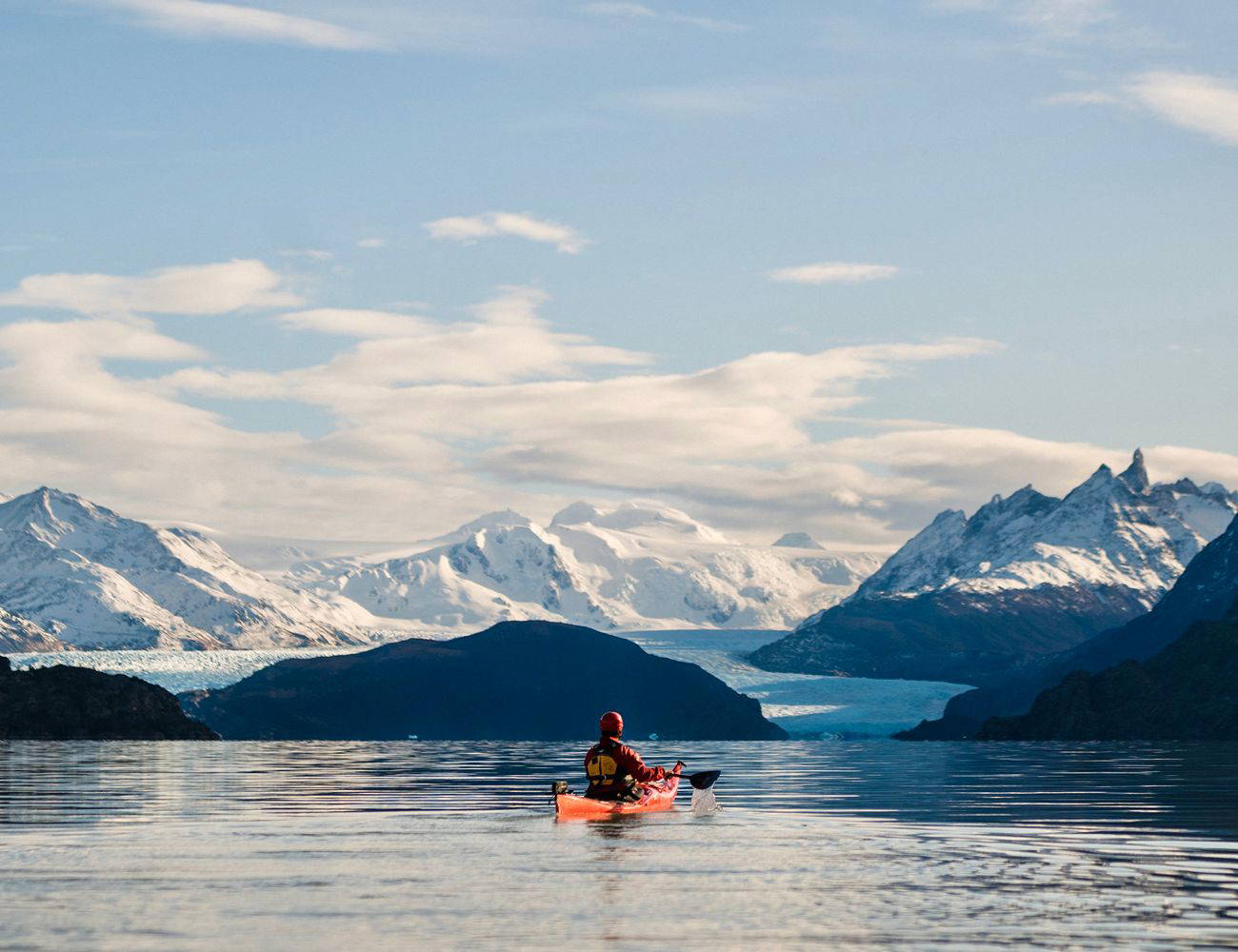 Lone Paddle to Grey Glacier copy
